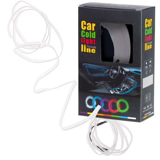 TW-011 _white🎁 CAR DOSE شريط اضاءة ليد التابلوه 3متر السيارة -(الابيض الجذاب) فواحةهدية