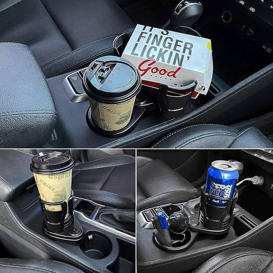 حامل أكواب السيارة 2 في 1 مع هدية CAR DOSE فواحة🎁 TR-0161