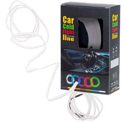 TW-011 _white🎁 CAR DOSE شريط اضاءة ليد التابلوه 3متر السيارة -(الابيض الجذاب) فواحةهدية