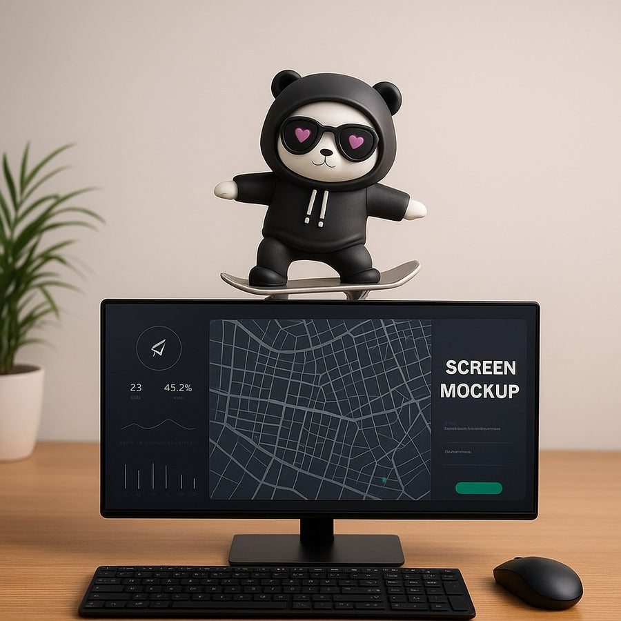 دب لوح التزلج لتابلوه السيارة مع هدية CAR DOSE فواحة🎁 AB-002