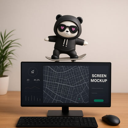 دب لوح التزلج لتابلوه السيارة مع هدية CAR DOSE فواحة🎁 AB-002