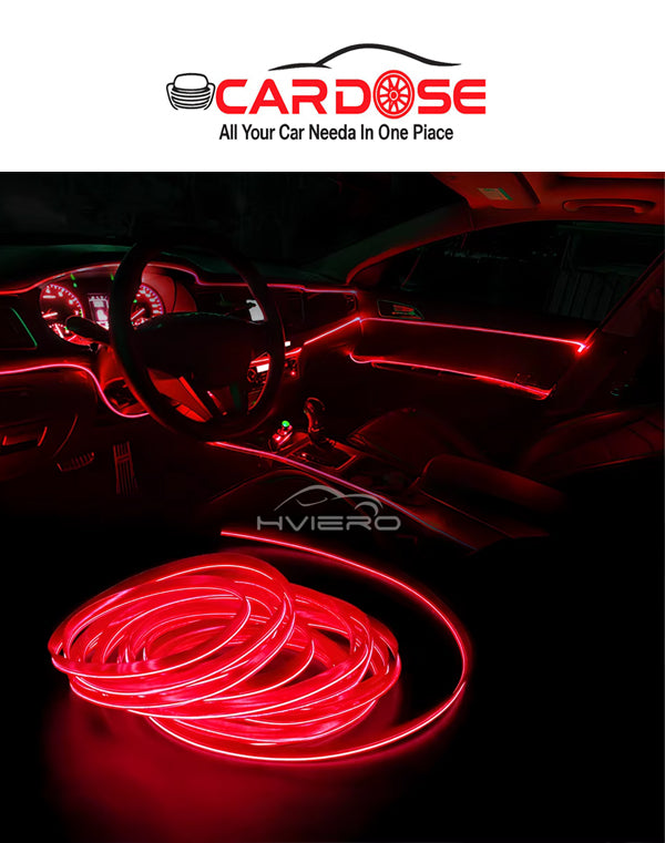 TW-011 🎁 CAR DOSE شريط اضاءة ليد التابلوه 3متر السيارة - برتقالي جذاب فواحةهدية