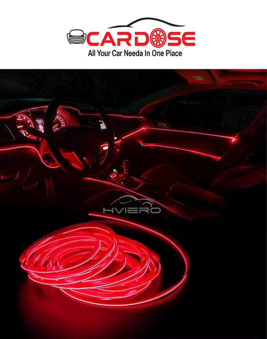 TW-011 🎁 CAR DOSE شريط اضاءة ليد التابلوه 3متر السيارة - برتقالي جذاب فواحةهدية