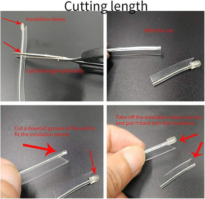 TW-011 🎁 CAR DOSE شريط اضاءة ليد التابلوه 3متر السيارة - برتقالي جذاب فواحةهدية