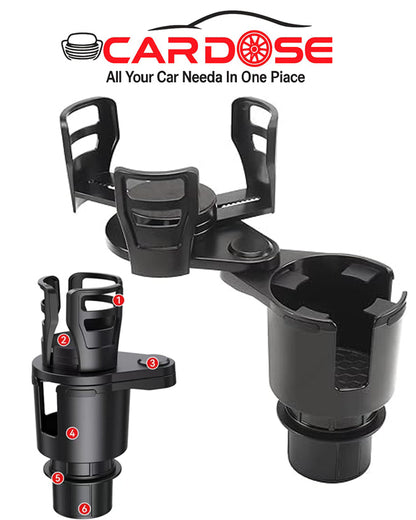 حامل أكواب السيارة 2 في 1 مع هدية CAR DOSE فواحة🎁  TR-0161